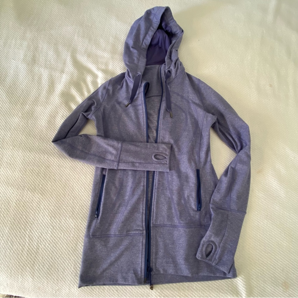 Lululemon Athletics Jacket with hoodie size 4